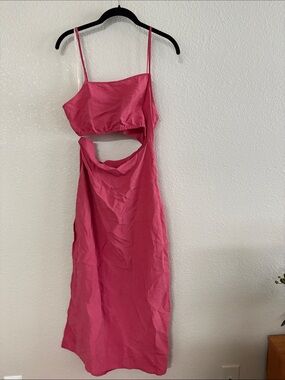 Forever 21 Hot Pink Strappy Dress